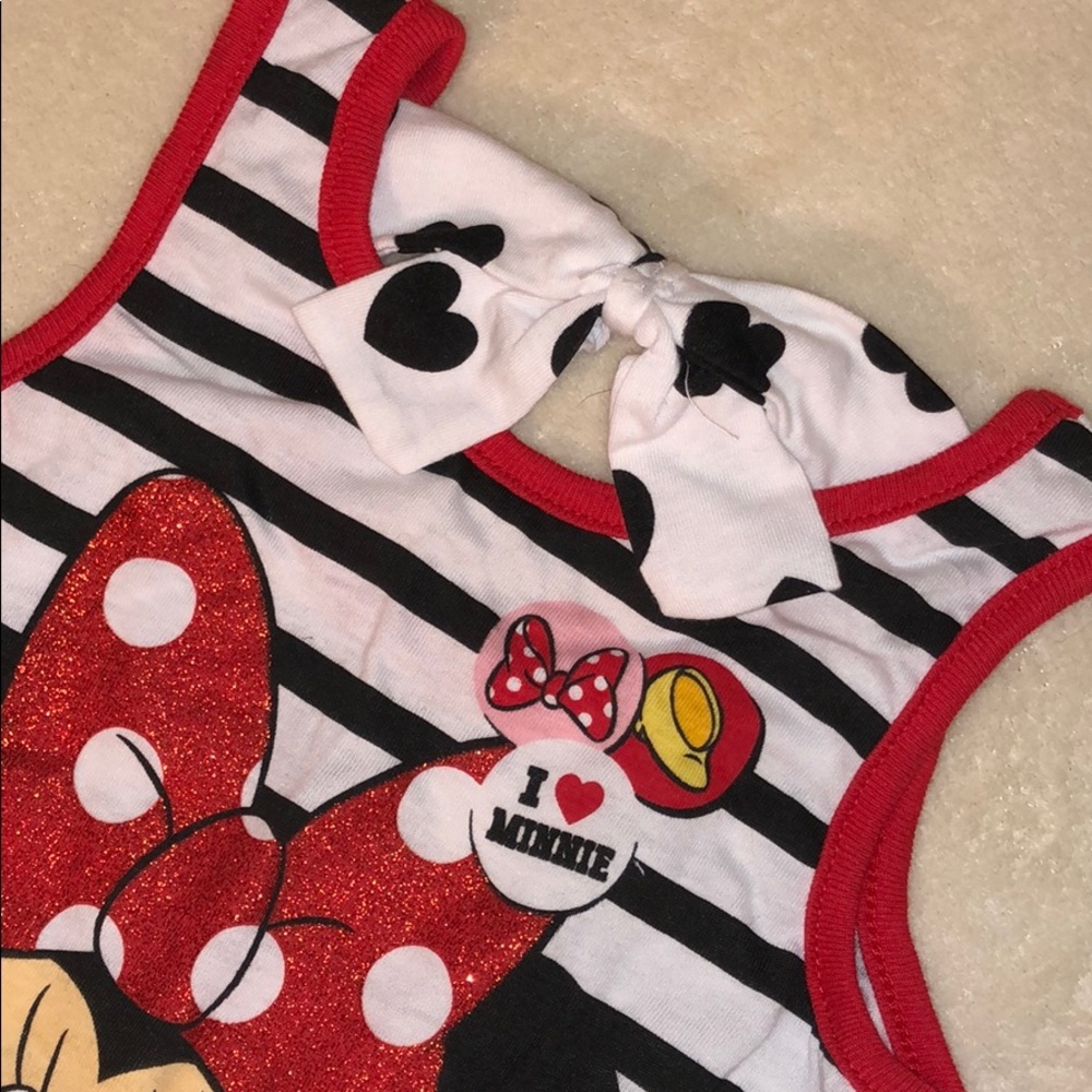 NWT girls size 5 Minnie Mouse shirt/capri set - Picture 3 of 6
